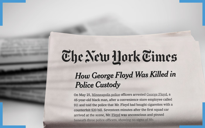 The New York Times George Floyd article picture
