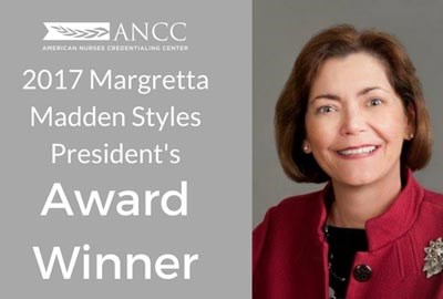 Janice Moran, 2017 ANCC Margretta Madden Styles President’s Award Winner