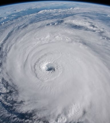 hurricane florence satellite view