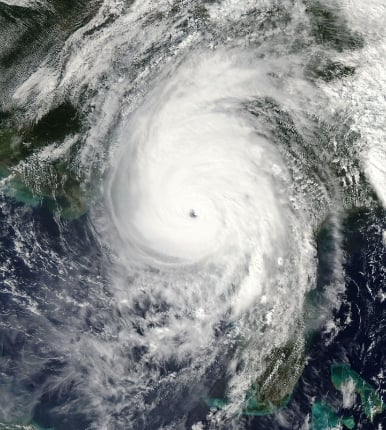 hurricane michael satellite view